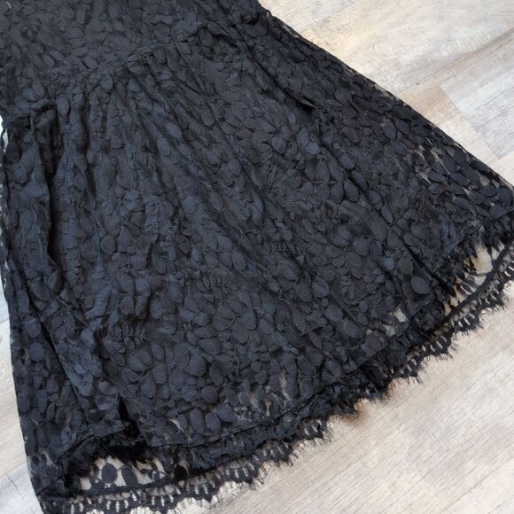 NWOT Torrid Lace Dress Womens Size 20 Black Goth Long Sleeve Knee Length - Picture 3 of 9
